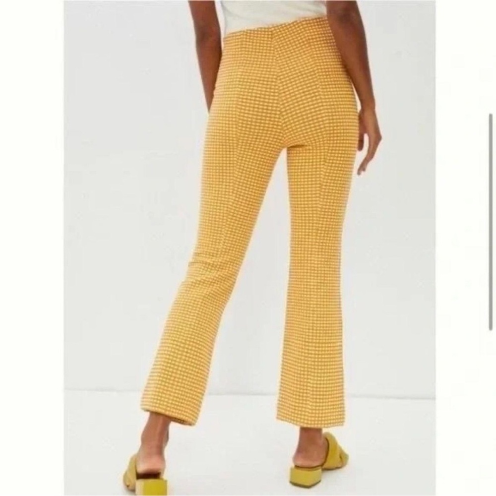 NWT Anthropologie Mustard Checkered Pants